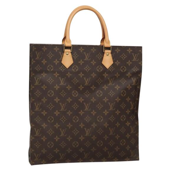 LOUIS VUITTON Monogram Sac Plat Hand Bag M51140 - Picture 1 of 16